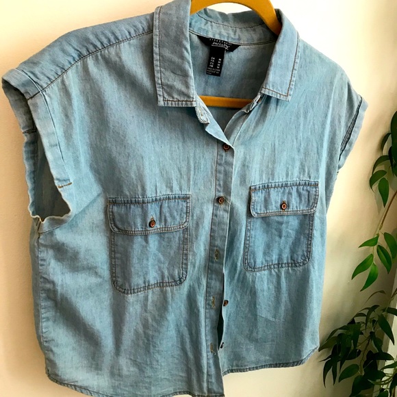 Denim button up - Picture 1 of 2